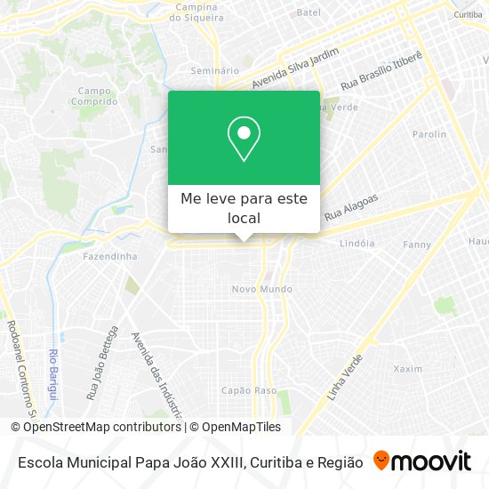 Escola Municipal Papa João XXIII mapa