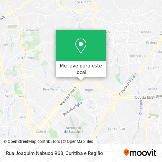 Rua Joaquim Nabuco 968 mapa