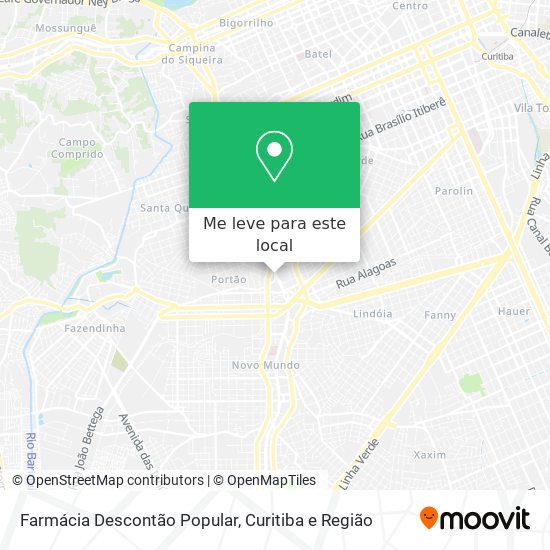 Farmácia Descontão Popular mapa