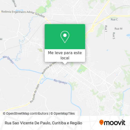 Rua Sao Vicente De Paulo mapa