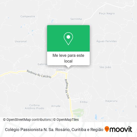 Colégio Passionista N. Sa. Rosário mapa