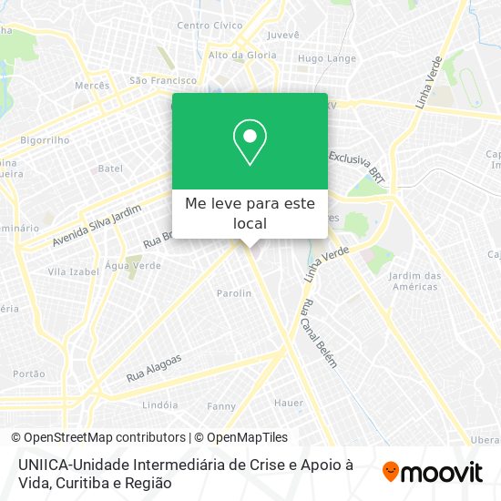 UNIICA-Unidade Intermediária de Crise e Apoio à Vida mapa