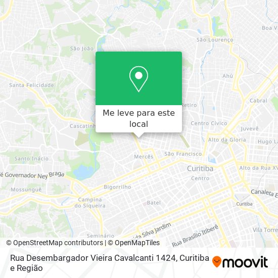 Rua Desembargador Vieira Cavalcanti 1424 mapa