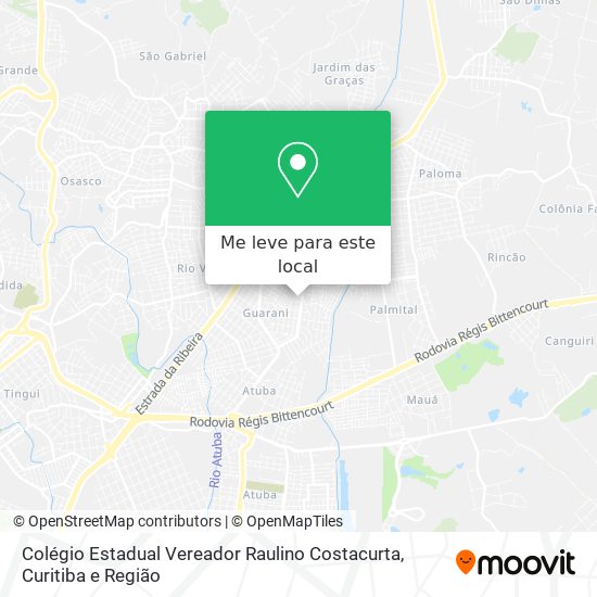 Colégio Estadual Vereador Raulino Costacurta mapa