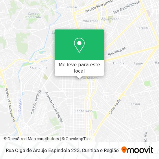 Rua Olga de Araújo Espíndola 223 mapa