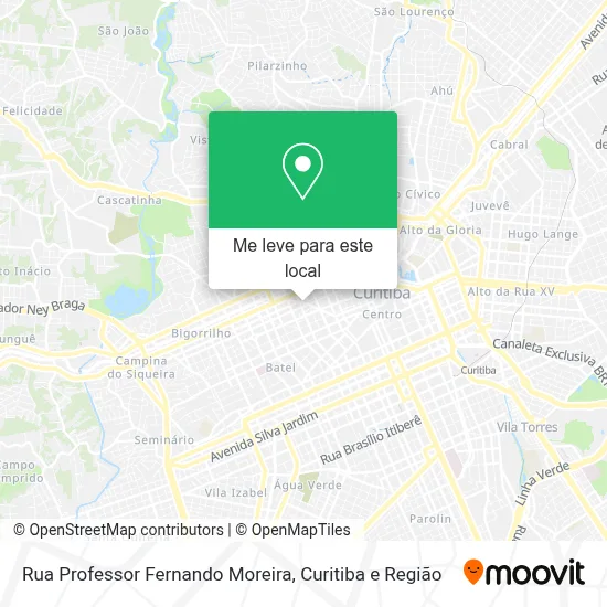 Rua Professor Fernando Moreira mapa