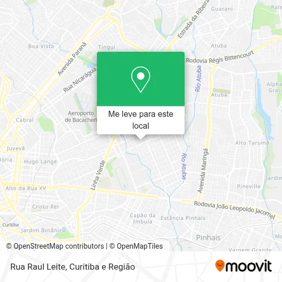 Rua Raul Leite mapa