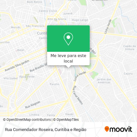 Rua Comendador Roseira mapa