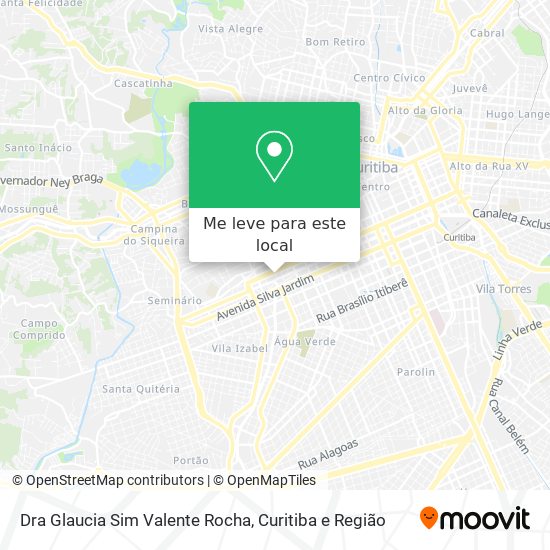 Dra Glaucia Sim Valente Rocha mapa