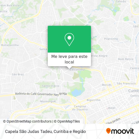 Capela São Judas Tadeu mapa