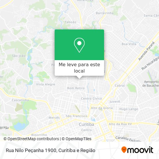 Rua Nilo Peçanha 1900 mapa
