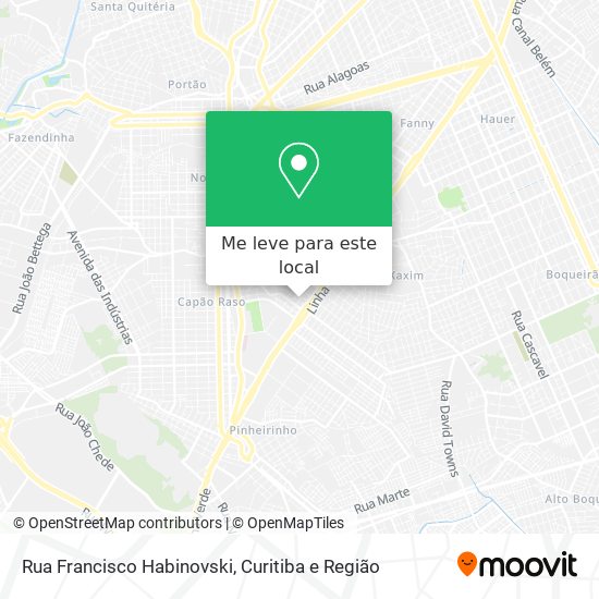Rua Francisco Habinovski mapa