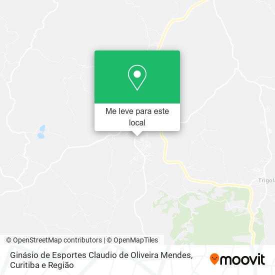 Ginásio de Esportes Claudio de Oliveira Mendes mapa