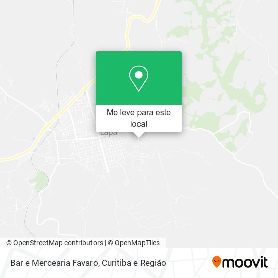 Bar e Mercearia Favaro mapa