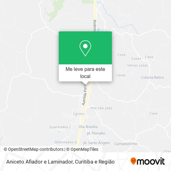Aniceto Afiador e Laminador mapa