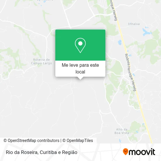 Rio da Roseira mapa