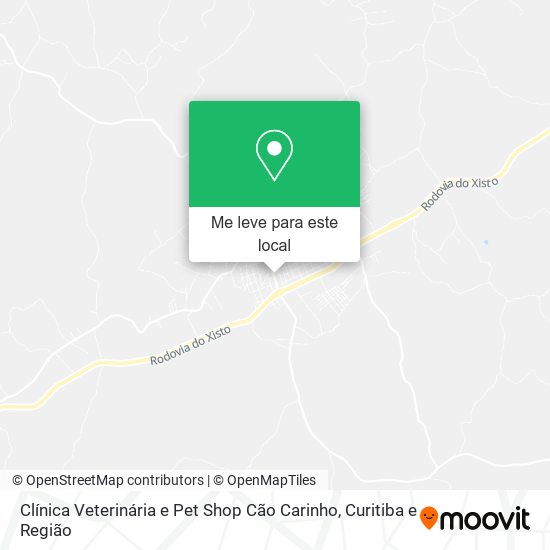 Clínica Veterinária e Pet Shop Cão Carinho mapa