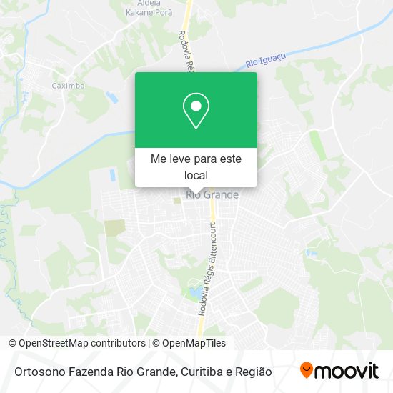 Ortosono Fazenda Rio Grande mapa