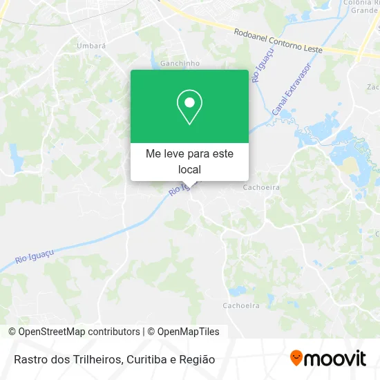 Rastro dos Trilheiros mapa