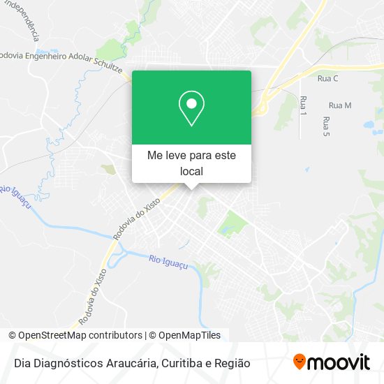 Dia Diagnósticos Araucária mapa