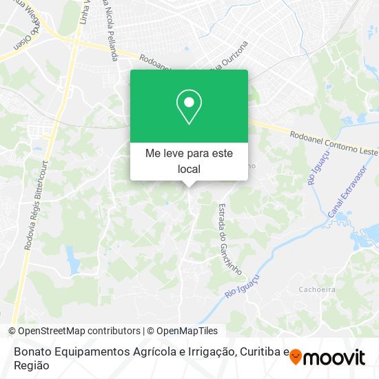 Bonato Equipamentos Agrícola e Irrigação mapa