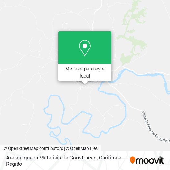 Areias Iguacu Materiais de Construcao mapa
