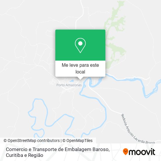 Comercio e Transporte de Embalagem Baroso mapa