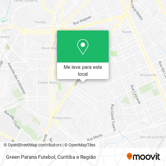 Green Parana Futebol mapa