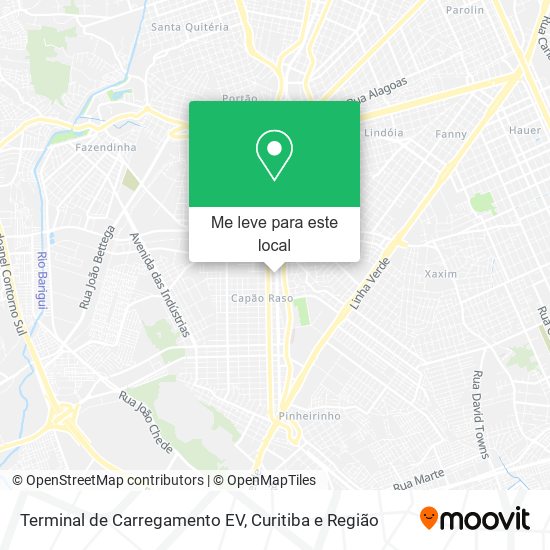 Terminal de Carregamento EV mapa