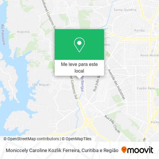 Moniccely Caroline Kozlik Ferreira mapa