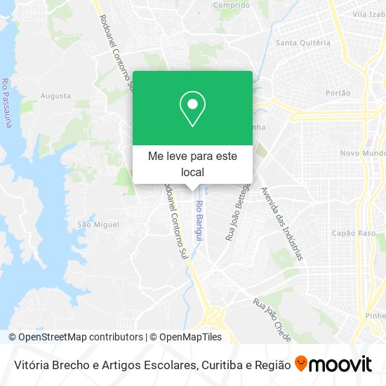 Vitória Brecho e Artigos Escolares mapa