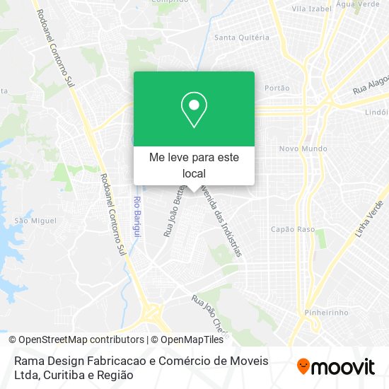 Rama Design Fabricacao e Comércio de Moveis Ltda mapa