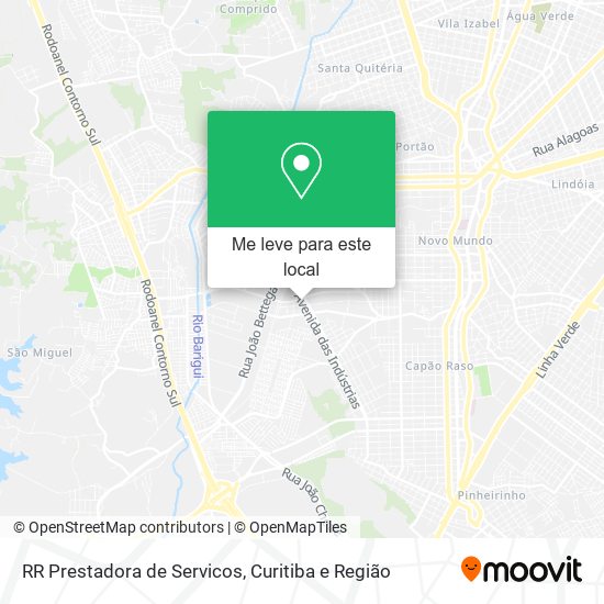 RR Prestadora de Servicos mapa