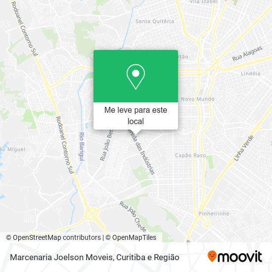 Marcenaria Joelson Moveis mapa