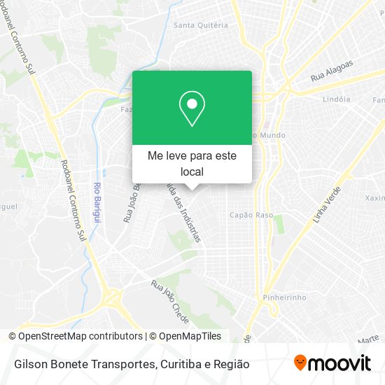 Gilson Bonete Transportes mapa