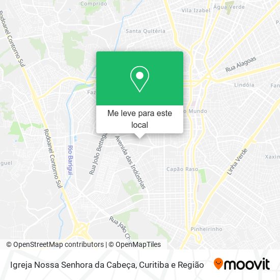 Igreja Nossa Senhora da Cabeça mapa