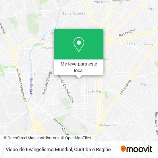 Visão de Evangelismo Mundial mapa