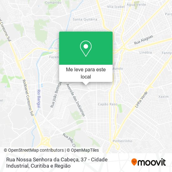 Rua Nossa Senhora da Cabeça, 37 - Cidade Industrial mapa