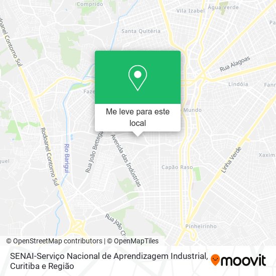 SENAI-Serviço Nacional de Aprendizagem Industrial mapa