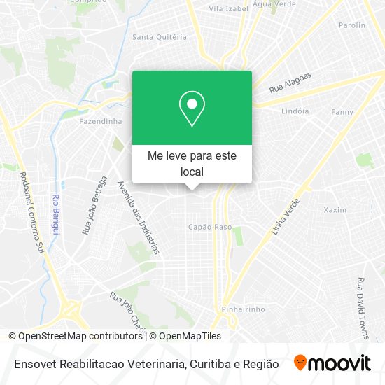 Ensovet Reabilitacao Veterinaria mapa