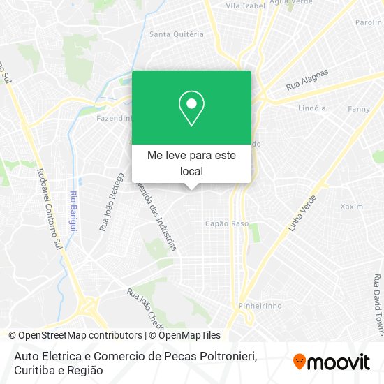 Auto Eletrica e Comercio de Pecas Poltronieri mapa