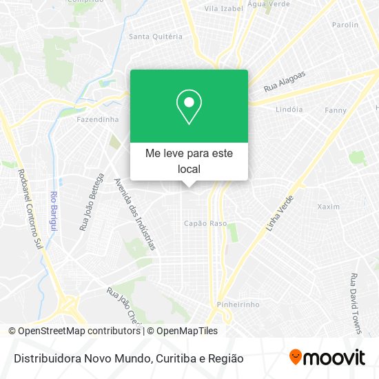 Distribuidora Novo Mundo mapa