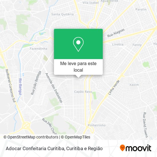 Adocar Confeitaria Curitiba mapa