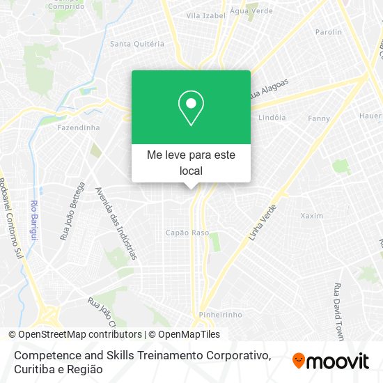 Competence and Skills Treinamento Corporativo mapa