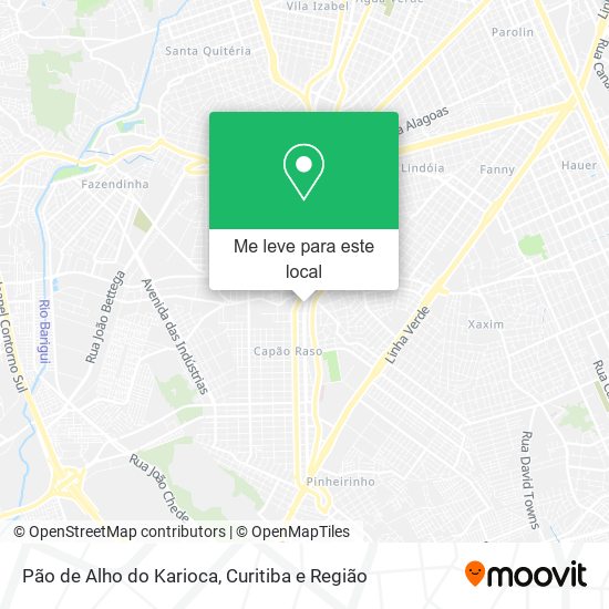 Pão de Alho do Karioca mapa