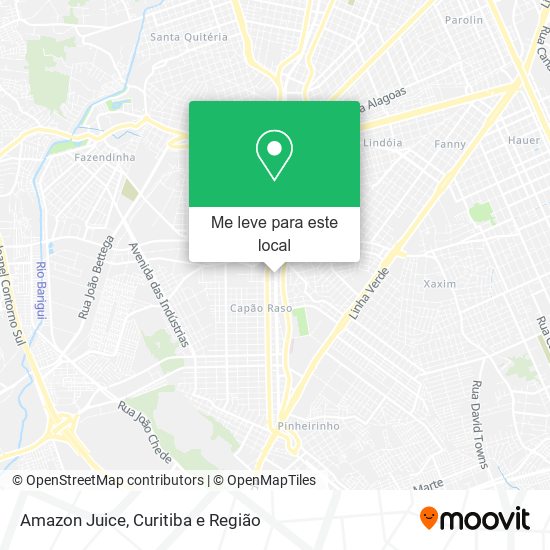 Amazon Juice mapa