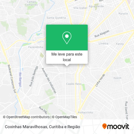 Coxinhas Maravilhosas mapa