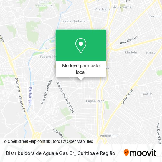Distribuidora de Agua e Gas Crj mapa