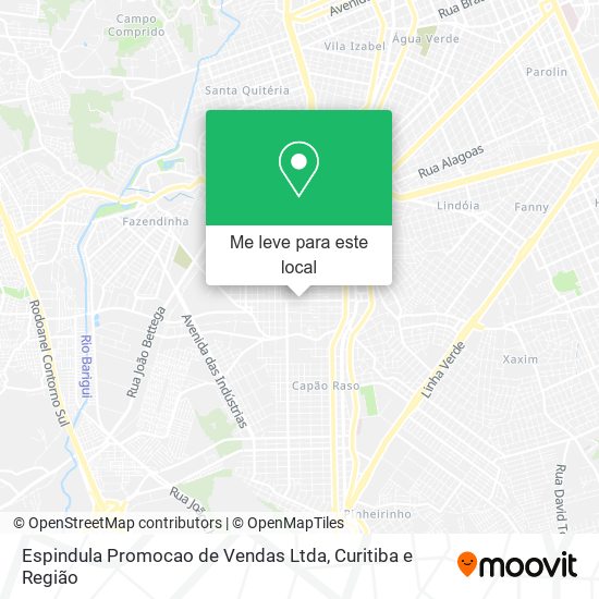 Espindula Promocao de Vendas Ltda mapa