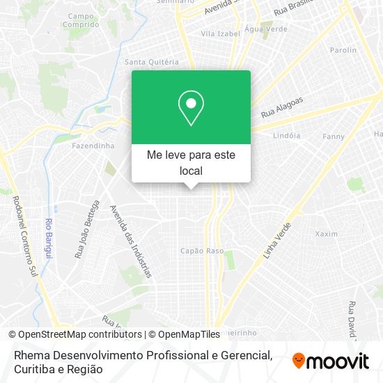 Rhema Desenvolvimento Profissional e Gerencial mapa